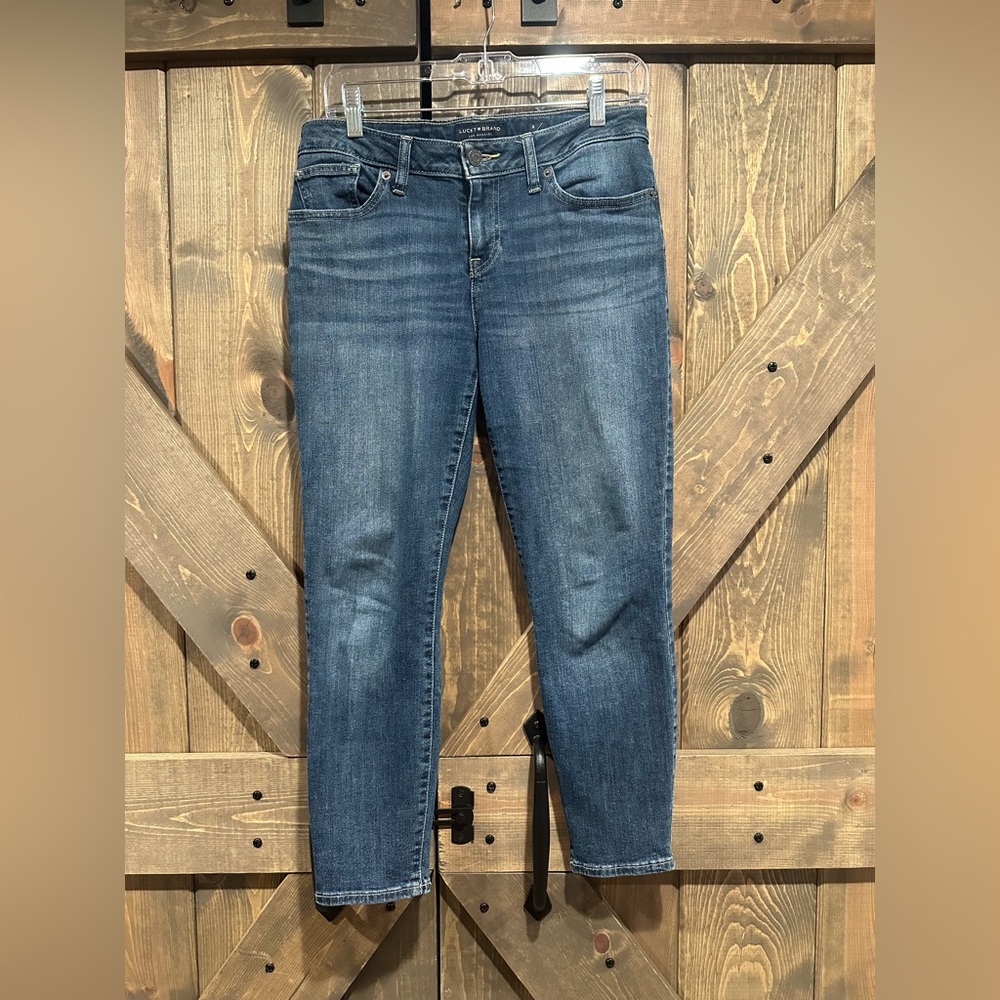 Lucky Brand Size 8/29 Women's Blue Crop Jeans